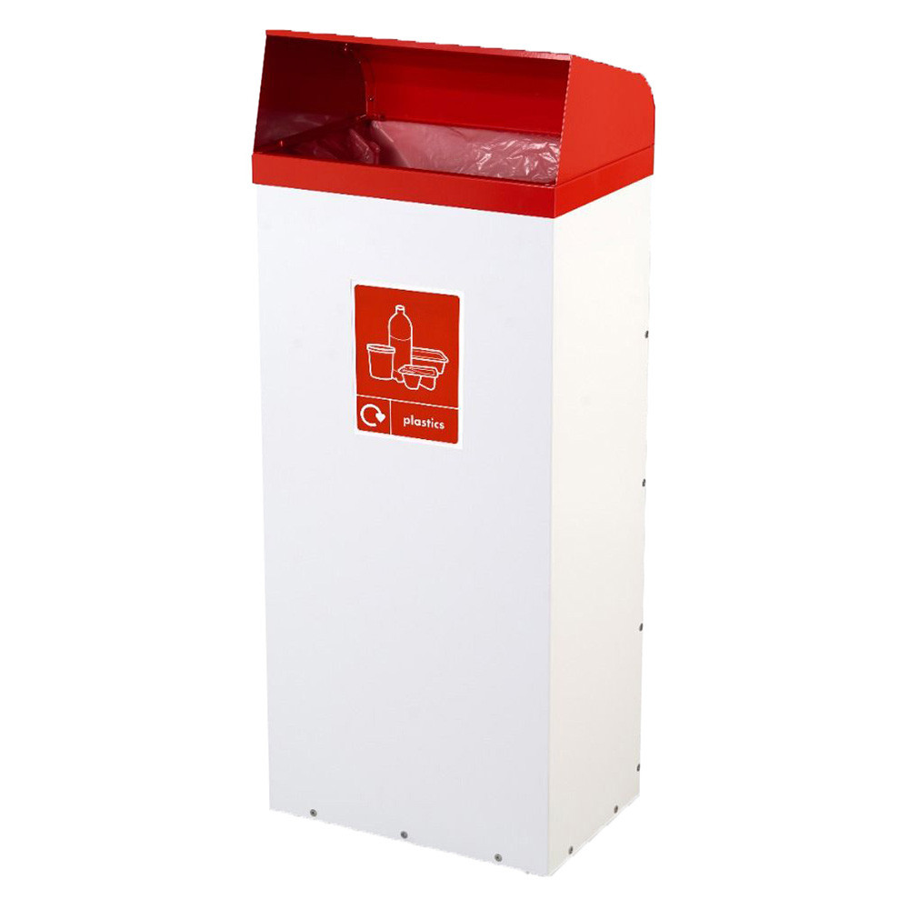 Hooded Open Top Metal Bin  - 60 to 80 Litres