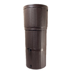 150 Litre Rattan Effect Water Butt Kit