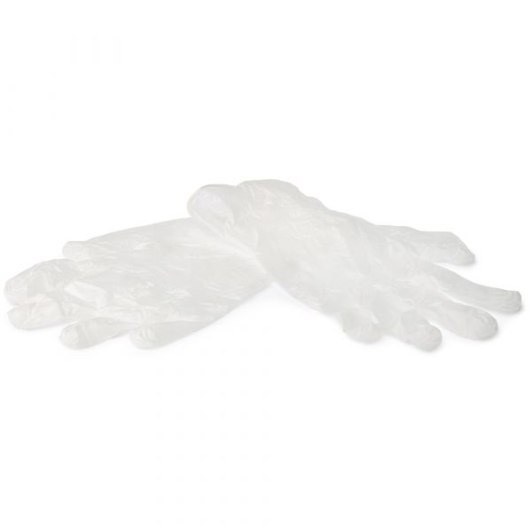 Powder-Free Clear Vinyl Disposable Gloves - Extra Large - x10 Boxes of 100 Gloves