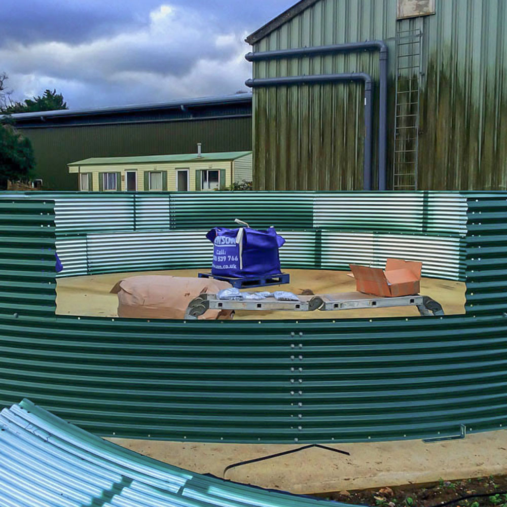 100000 Litres Galvanised Steel Water Tank with Liner
