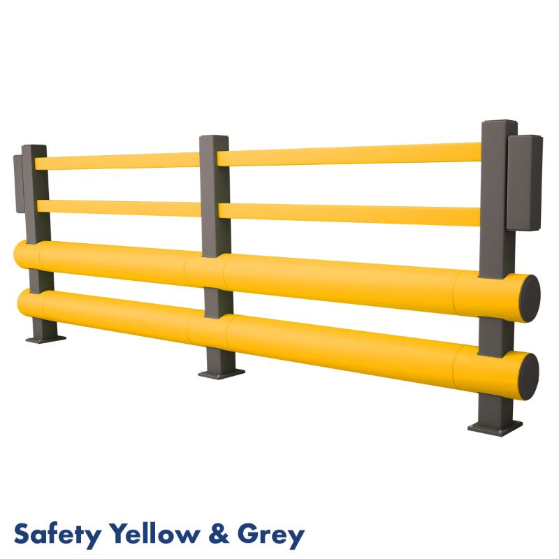 Double Bumper Pedestrian Safety Protection Barrier