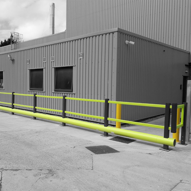 Single Bumper Pedestrian Safety Protection Barrier 