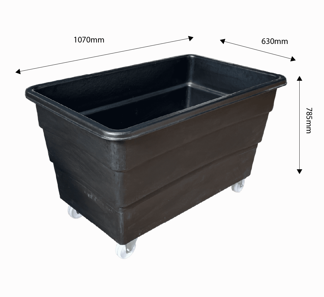 450 Litre Food Grade Ribbed Sided Truck