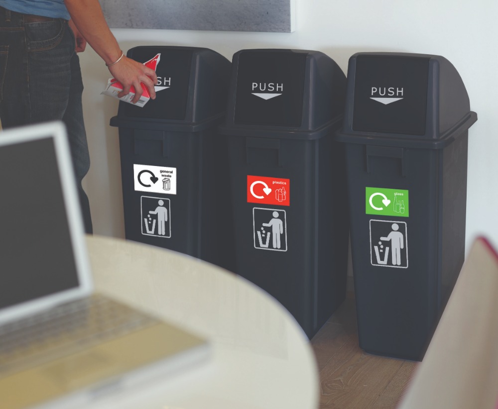Recycling Bins - Set of 3