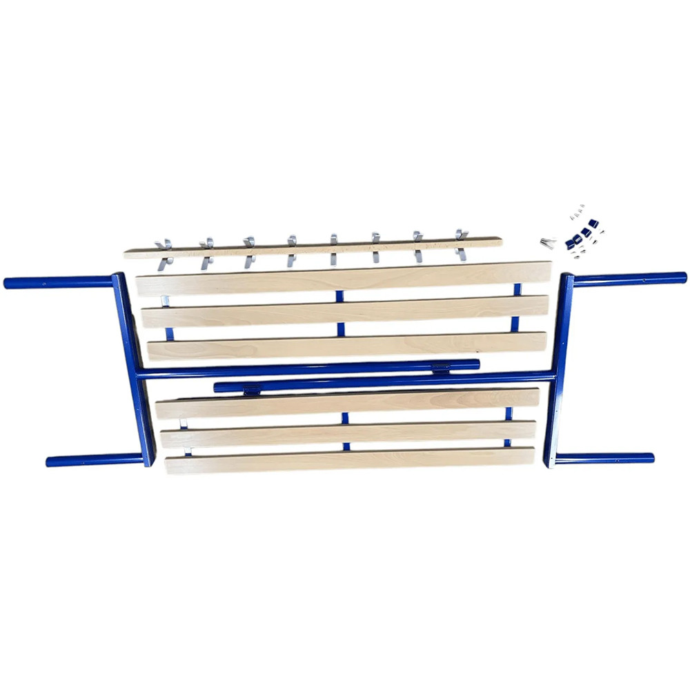 Double Sided Cloakroom Bench with Hooks