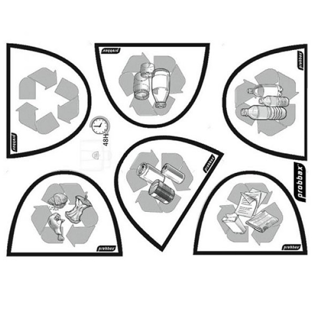 Plastic Pedal Operated Recycling Bin