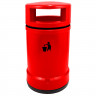 Derwent Outdoor Heritage Litter Bin - 120 Litre - red