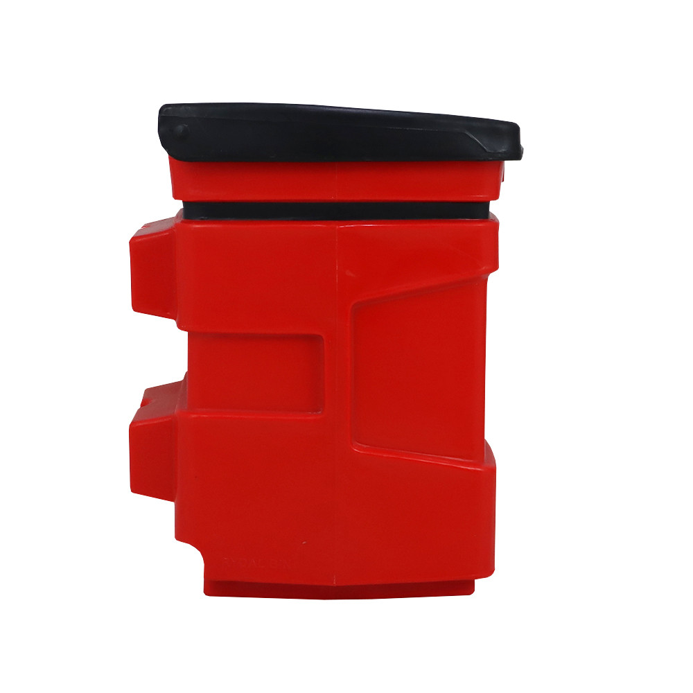 Dog Poo Bin - 40 Litres - red - side
