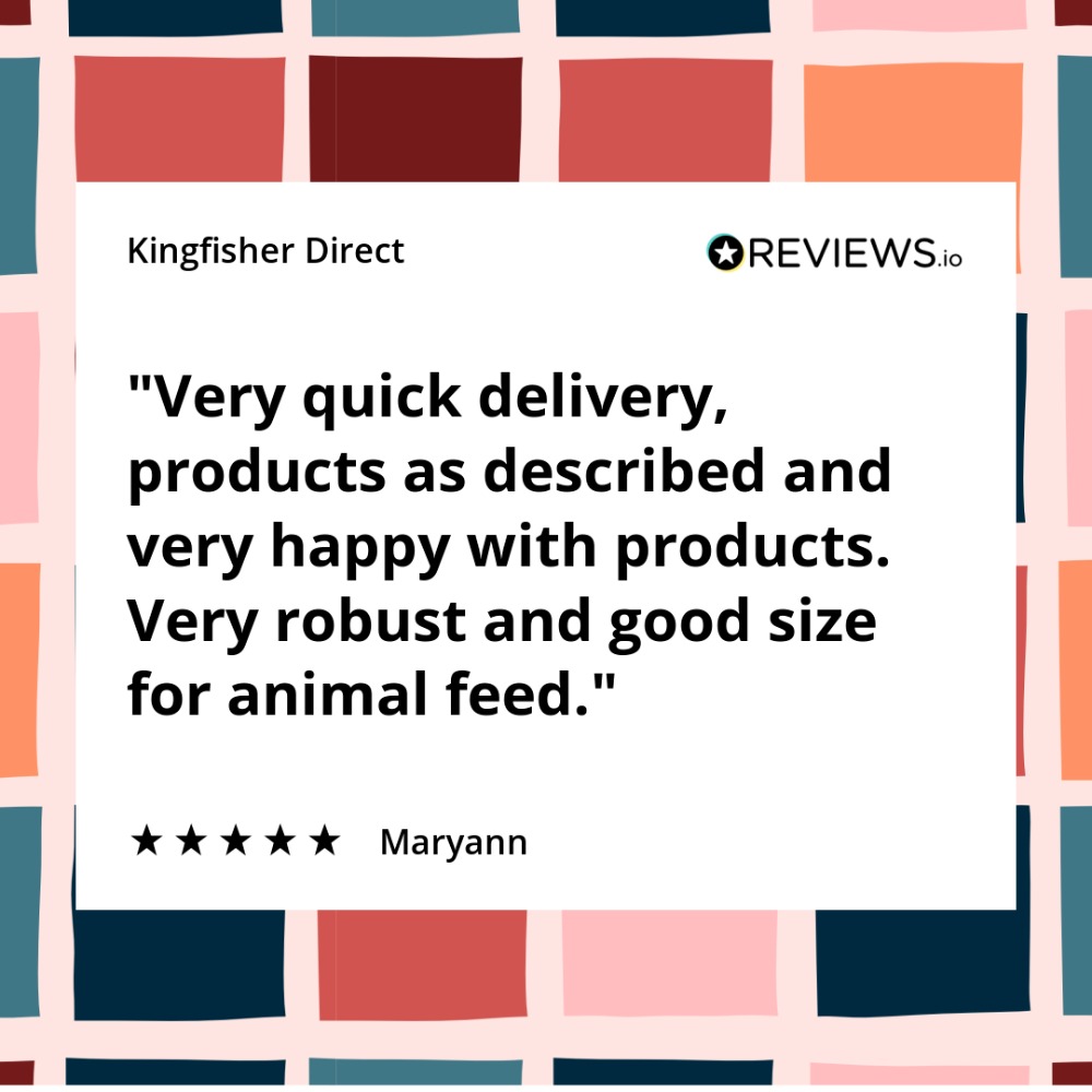 Animal Feed Bin with Clip Lid - 75 Litre - Green Lid