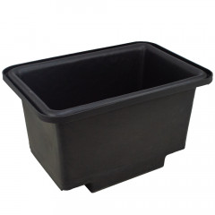 Recycled Black Plastic 250 Litre UNI Fork Lift Mortar Tub