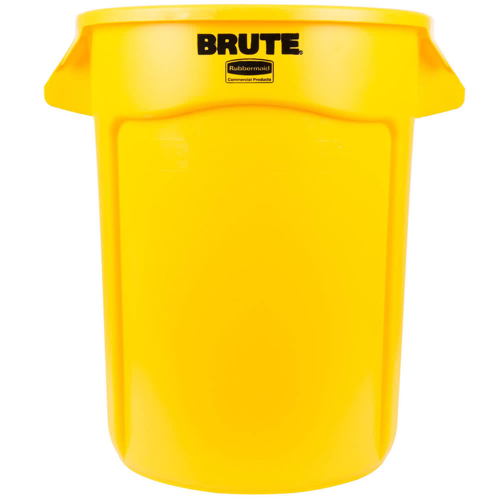 Rubbermaid BRUTE Round Container - 121 Litres - yellow