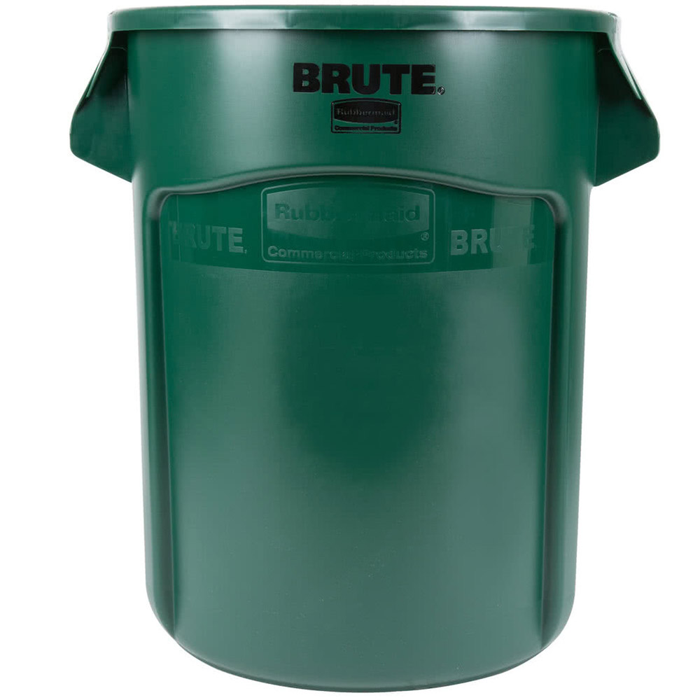 Rubbermaid BRUTE Round Container - 75 Litres - dark green