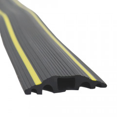 Rubber Floor Cable Cover with 1 Channel - Sold Per Metre