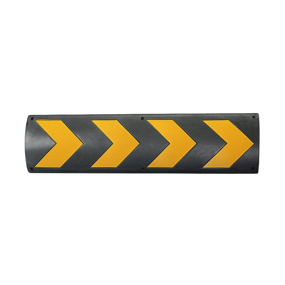 Rubber Wall Protector – Chevron Safety Guard for Industrial & Garage Use