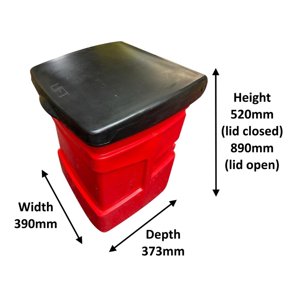 Dog Poo Bin - 40 Litres - dimensions
