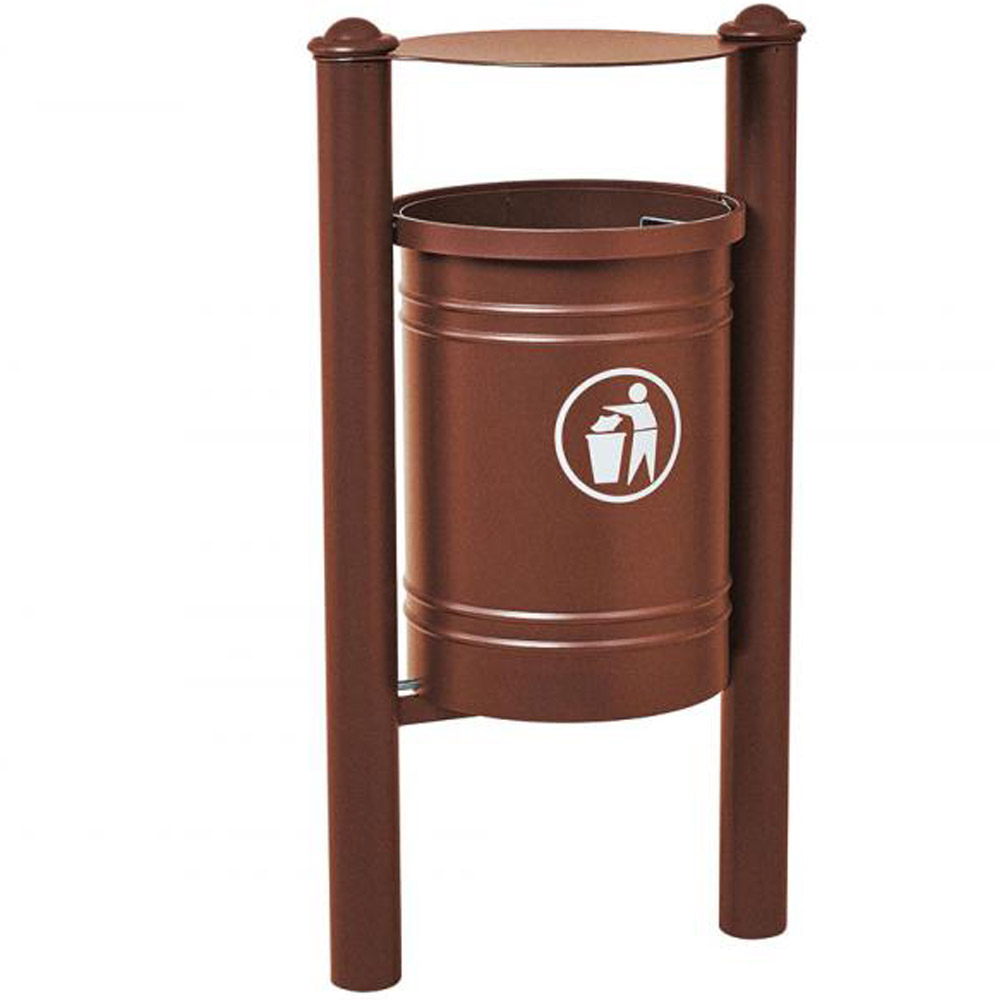 Santiago Hooded Litter Bin - 40 Litres