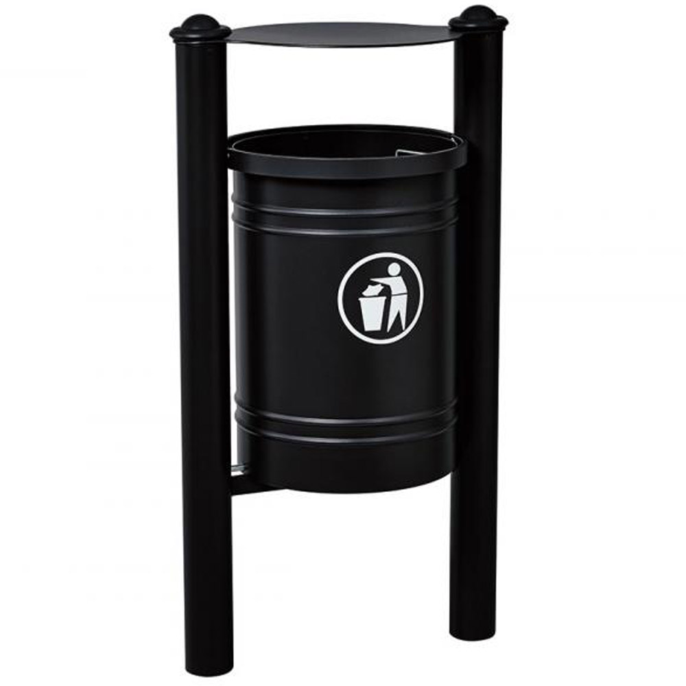Santiago Hooded Litter Bin - 40 Litres