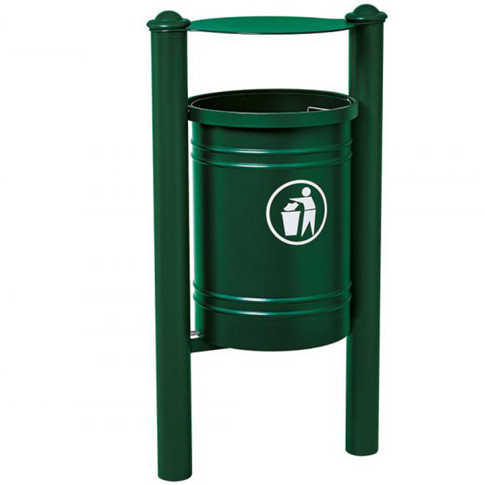 Santiago Hooded Litter Bin - 40 Litres