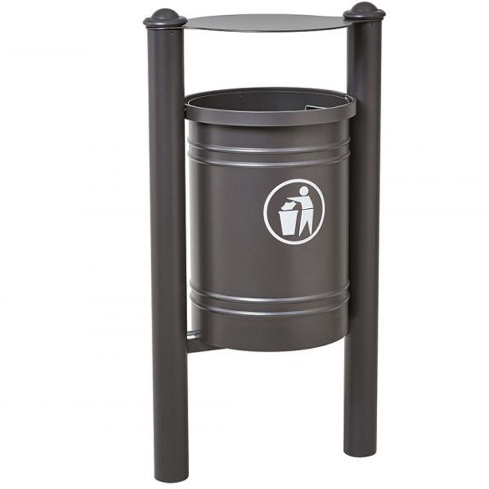 Santiago Hooded Litter Bin - 40 Litres