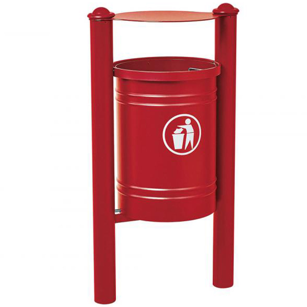 Santiago Hooded Litter Bin - 40 Litres