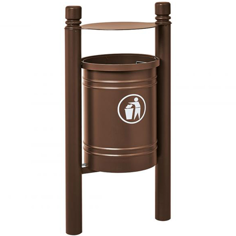 Santiago Hooded Litter Bin - 40 Litres
