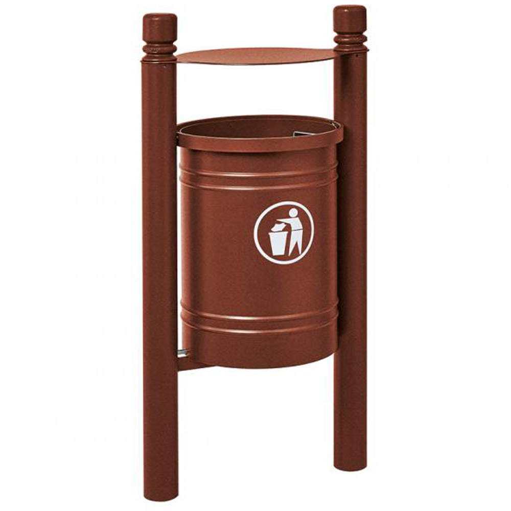 Santiago Hooded Litter Bin - 40 Litres