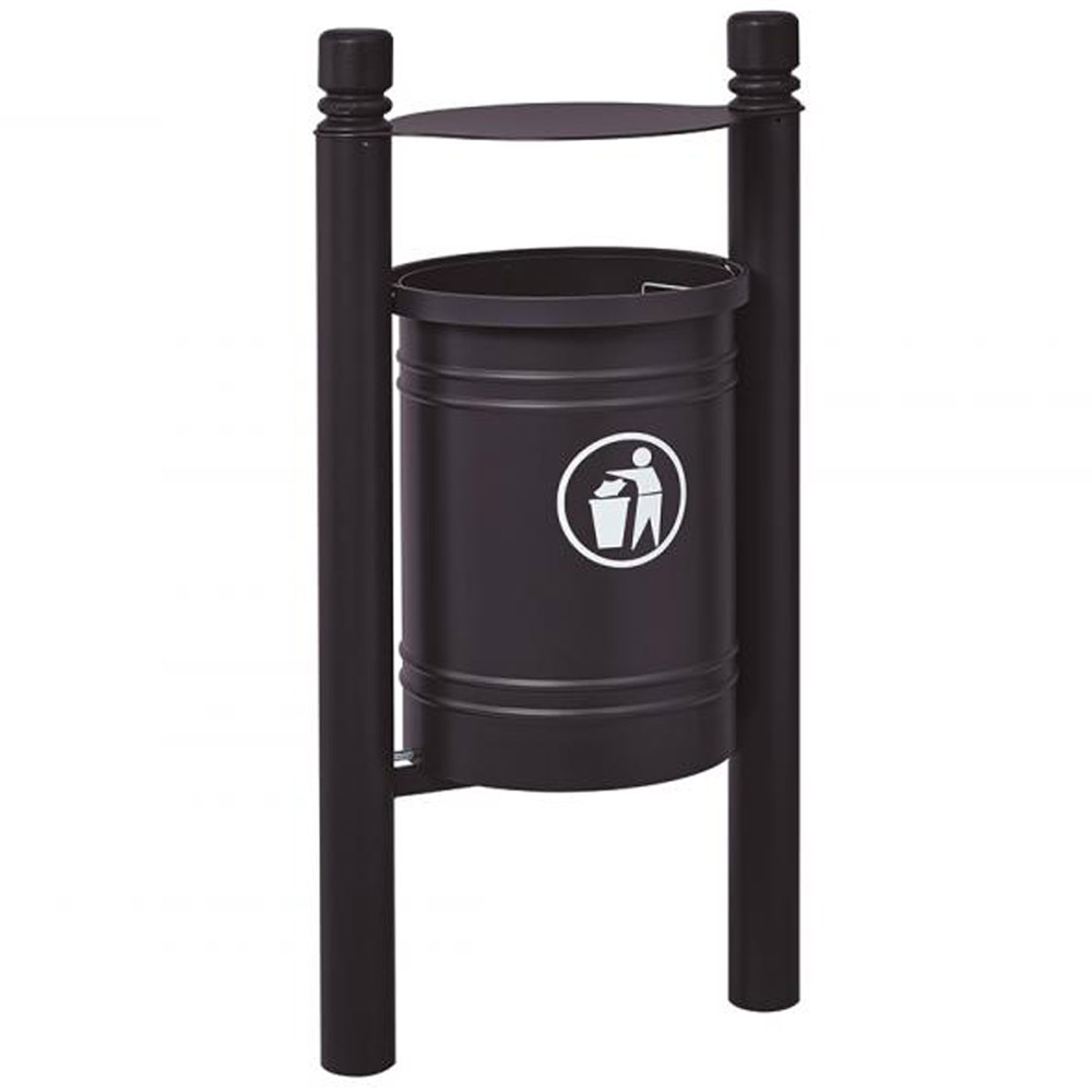 Santiago Hooded Litter Bin - 40 Litres