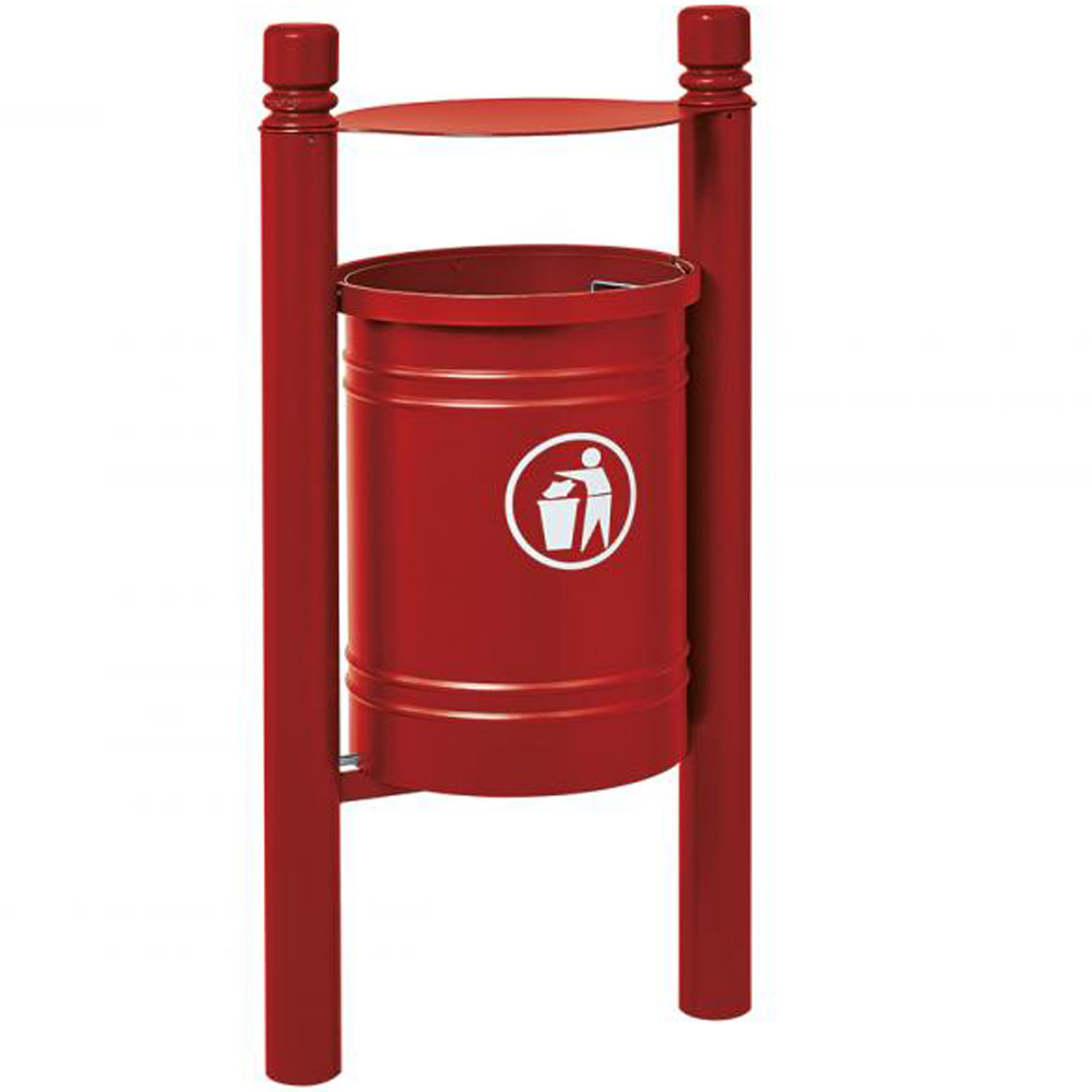 Santiago Hooded Litter Bin - 40 Litres