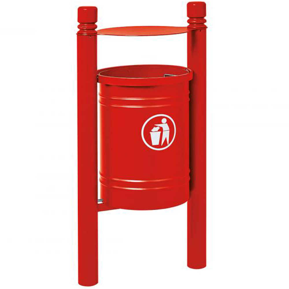 Santiago Hooded Litter Bin - 40 Litres