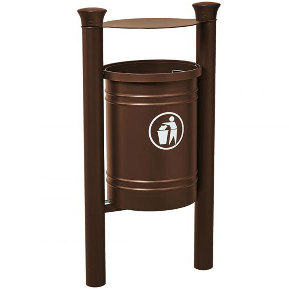 Santiago Hooded Litter Bin - 40 Litres