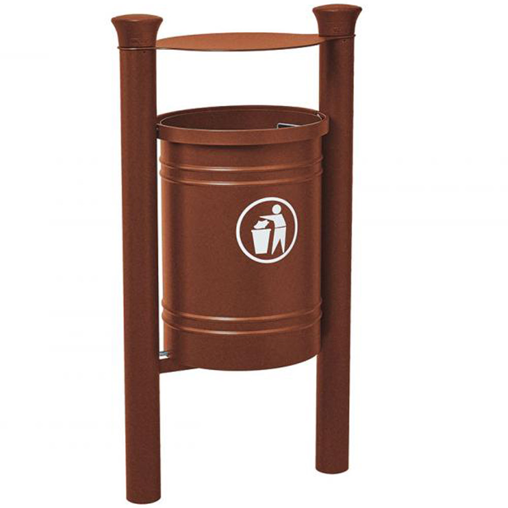 Santiago Hooded Litter Bin - 40 Litres