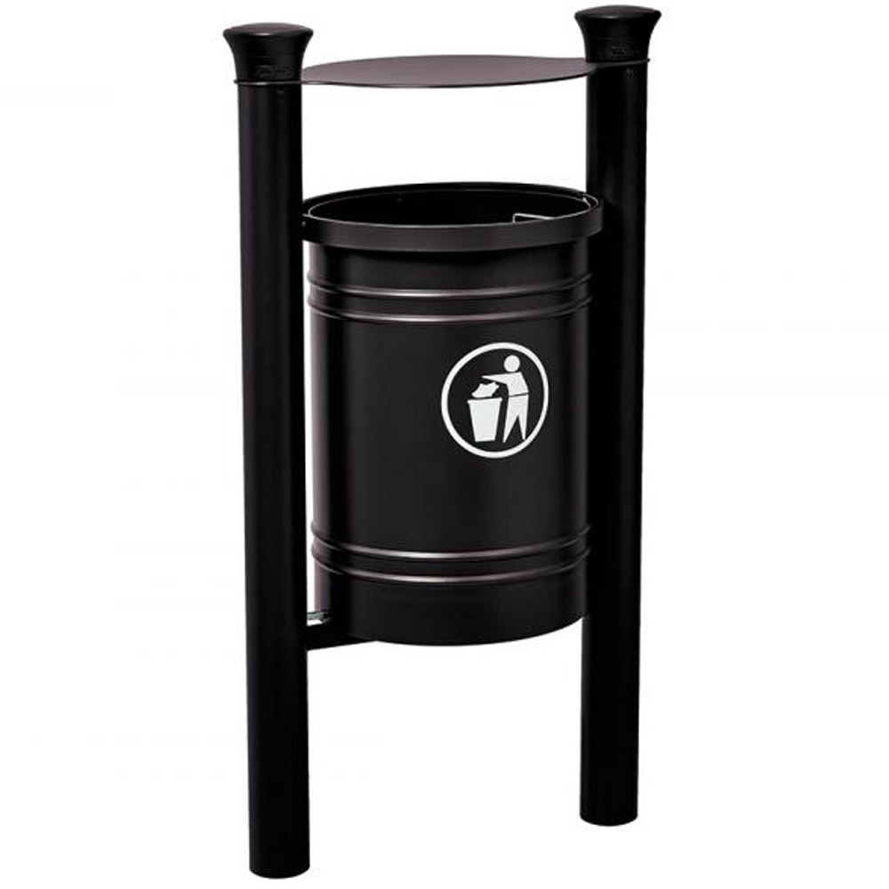 Santiago Hooded Litter Bin - 40 Litres