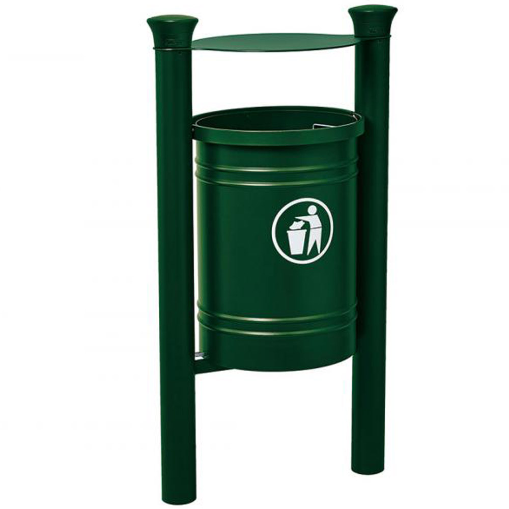 Santiago Hooded Litter Bin - 40 Litres