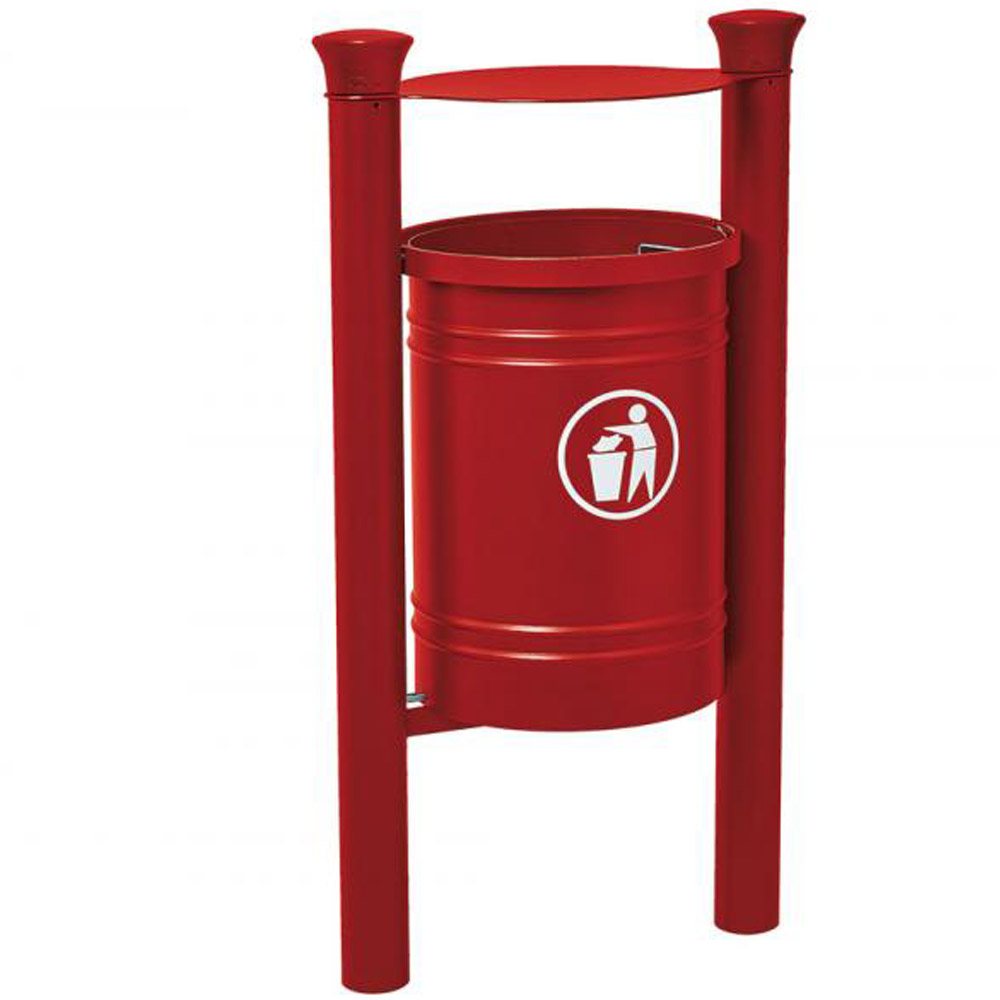 Santiago Hooded Litter Bin - 40 Litres