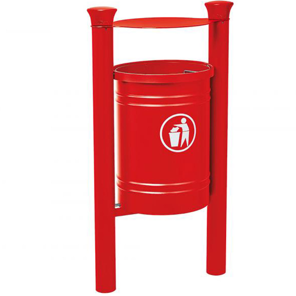 Santiago Hooded Litter Bin - 40 Litres