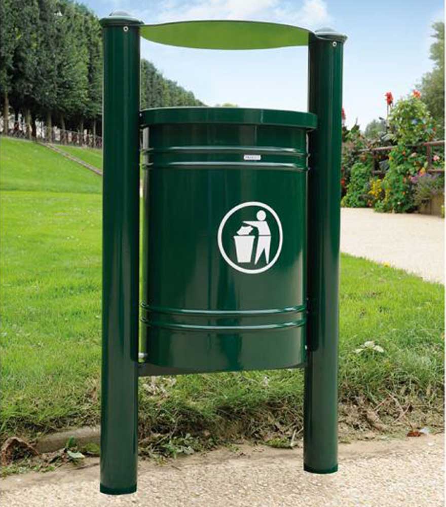 Santiago Hooded Litter Bin - 40 Litres