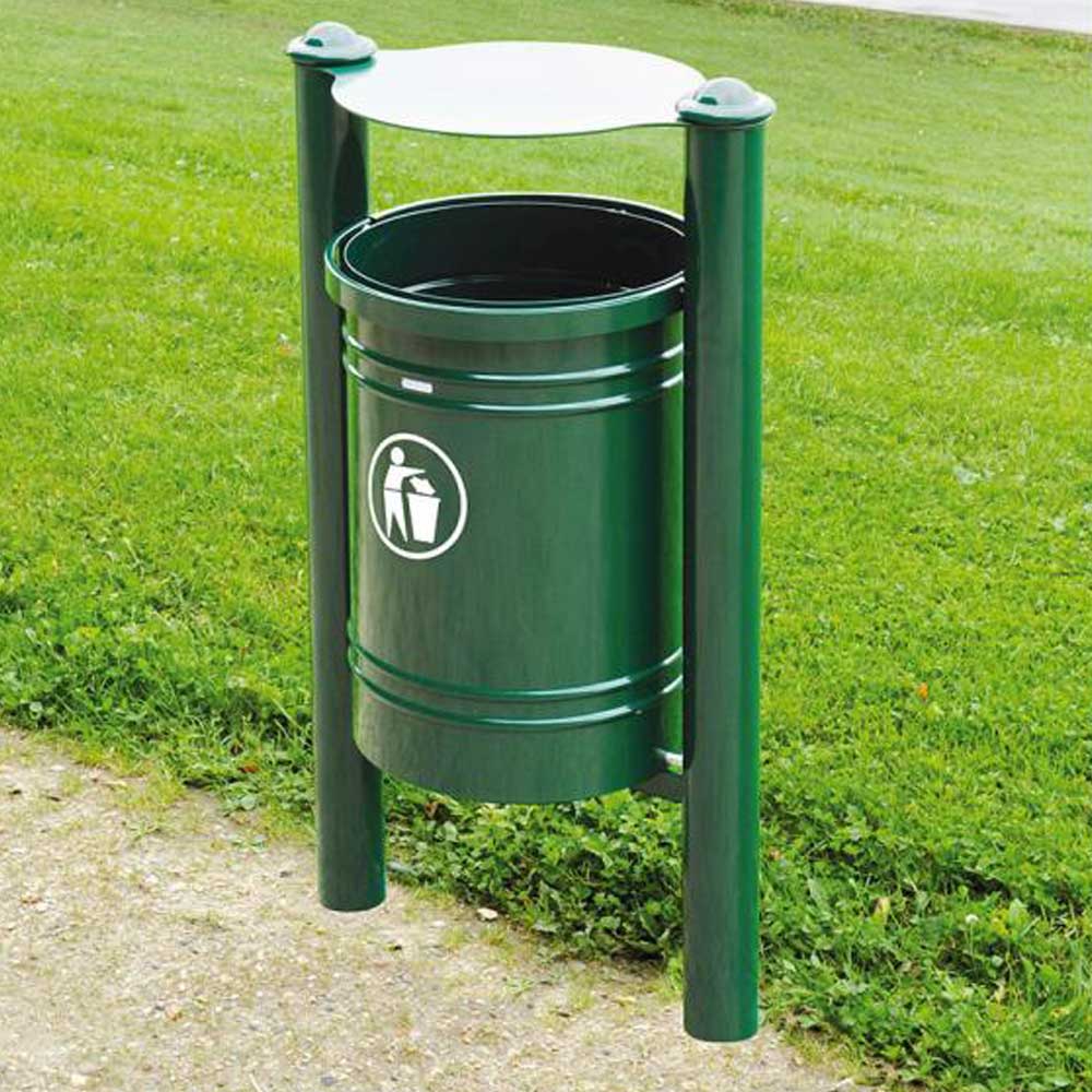 Santiago Hooded Litter Bin - 40 Litres
