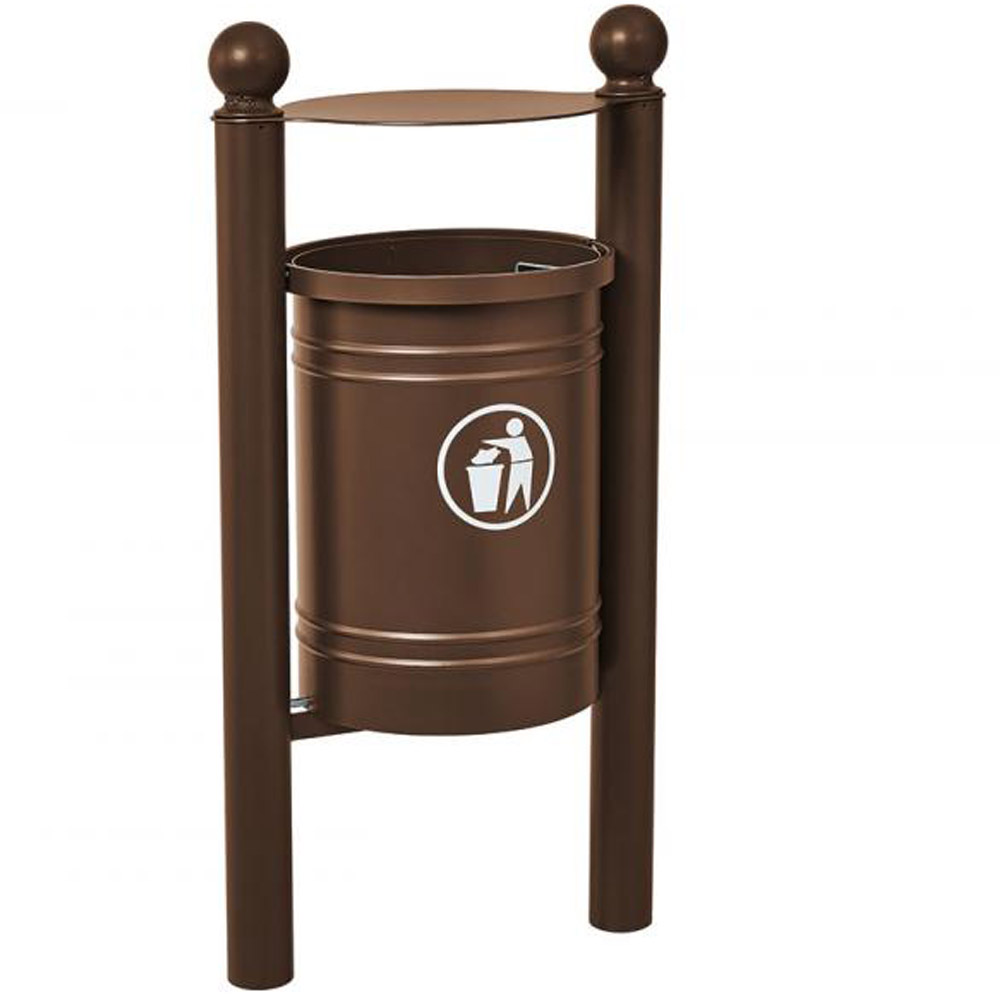 Santiago Hooded Litter Bin - 40 Litres