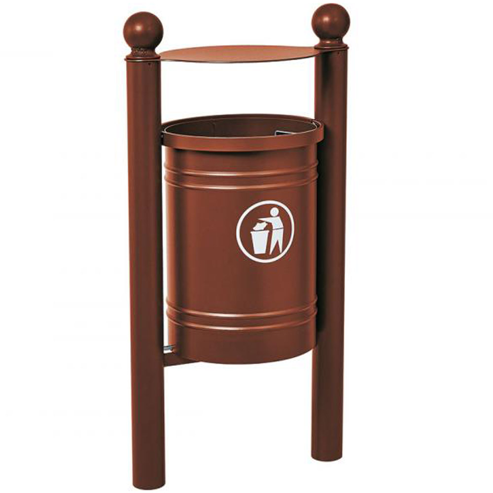 Santiago Hooded Litter Bin - 40 Litres