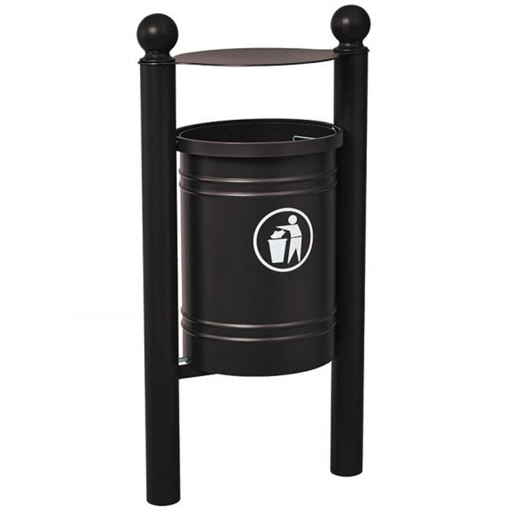 Santiago Hooded Litter Bin - 40 Litres