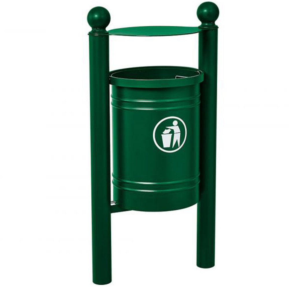 Santiago Hooded Litter Bin - 40 Litres