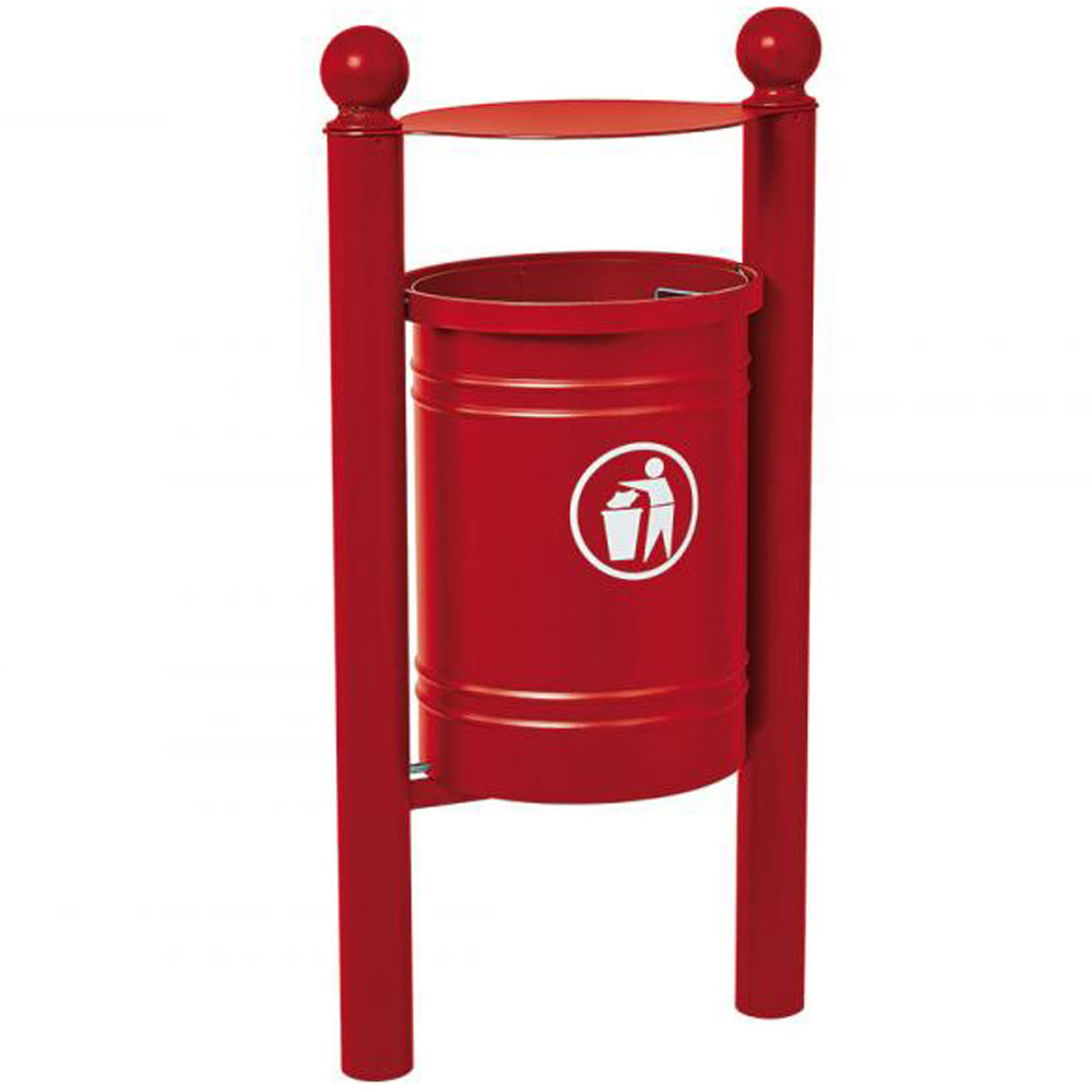 Santiago Hooded Litter Bin - 40 Litres
