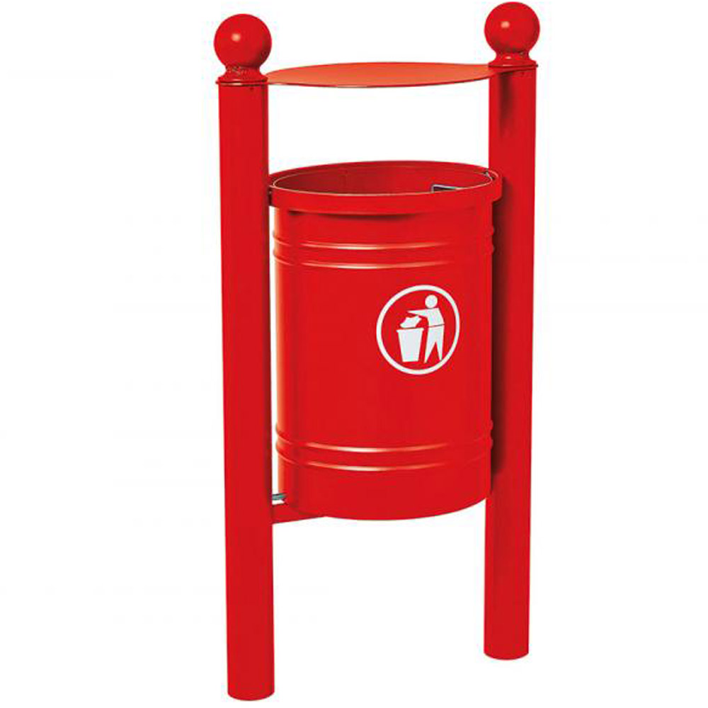 Santiago Hooded Litter Bin - 40 Litres