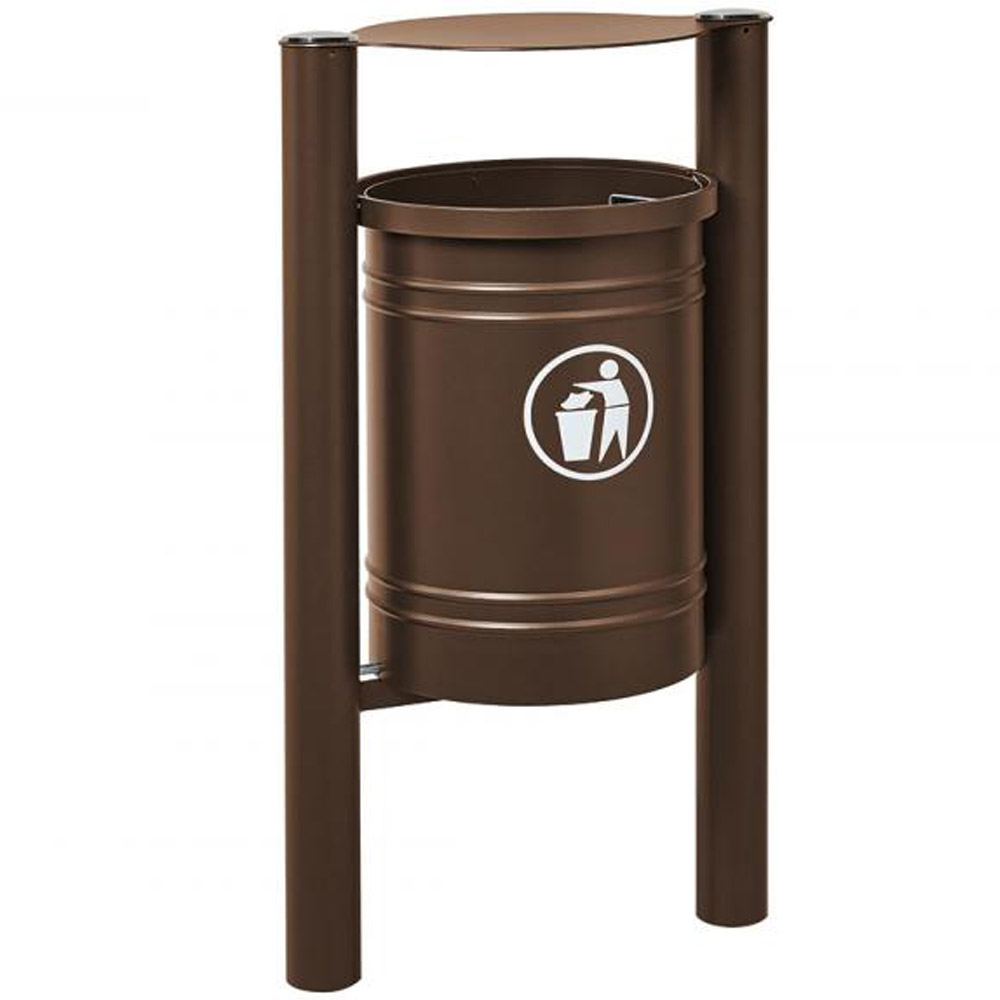 Santiago Hooded Litter Bin - 40 Litres