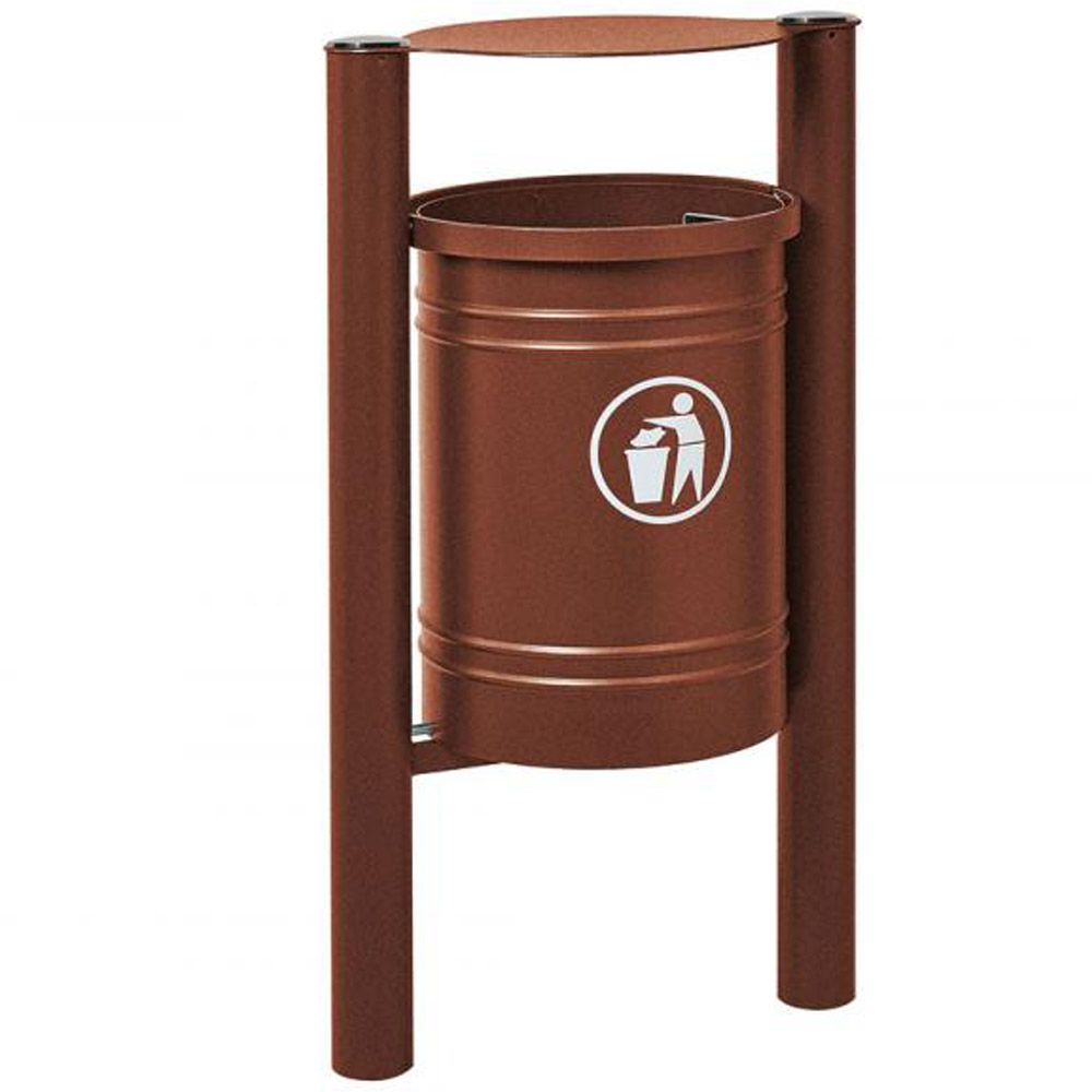 Santiago Hooded Litter Bin - 40 Litres