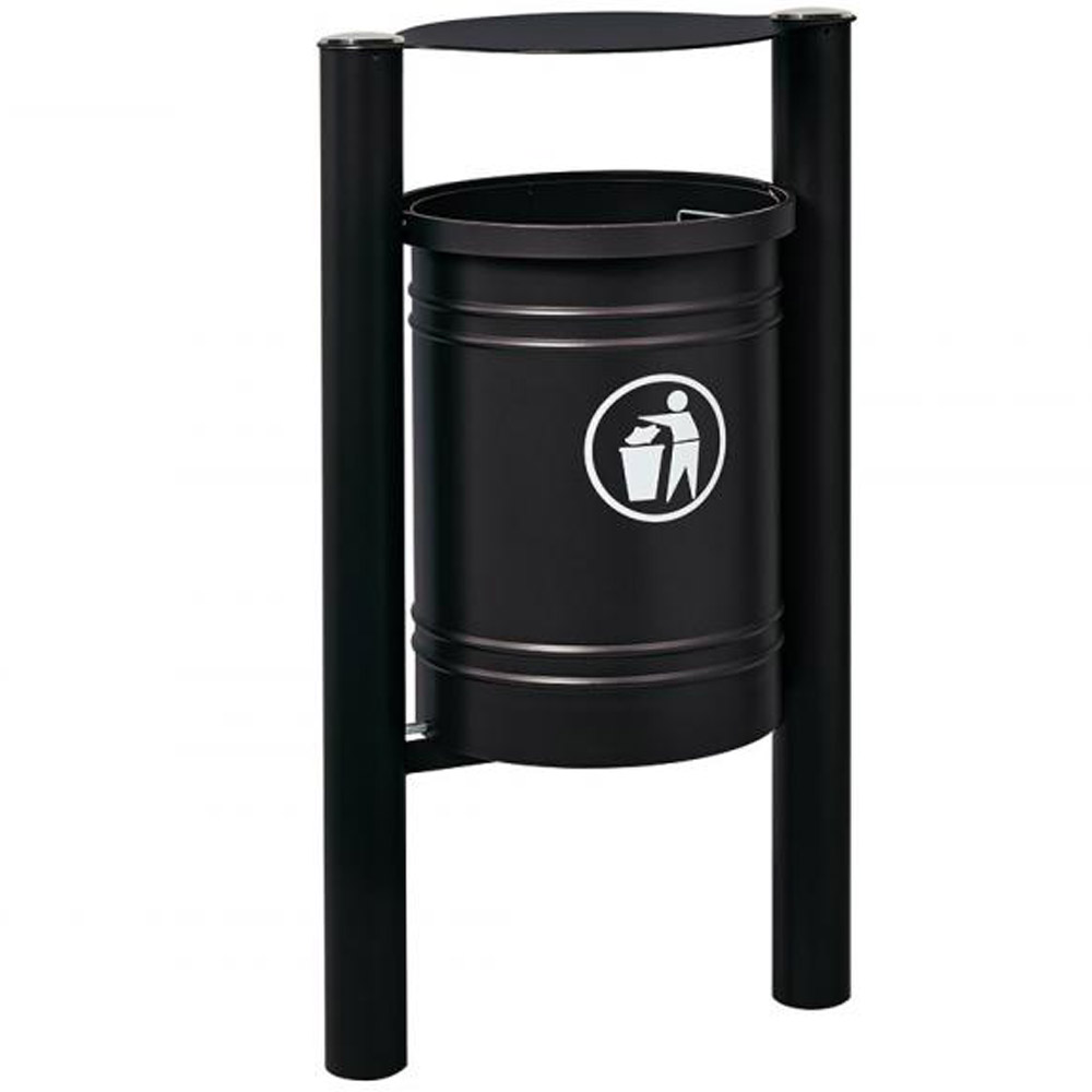Santiago Hooded Litter Bin - 40 Litres