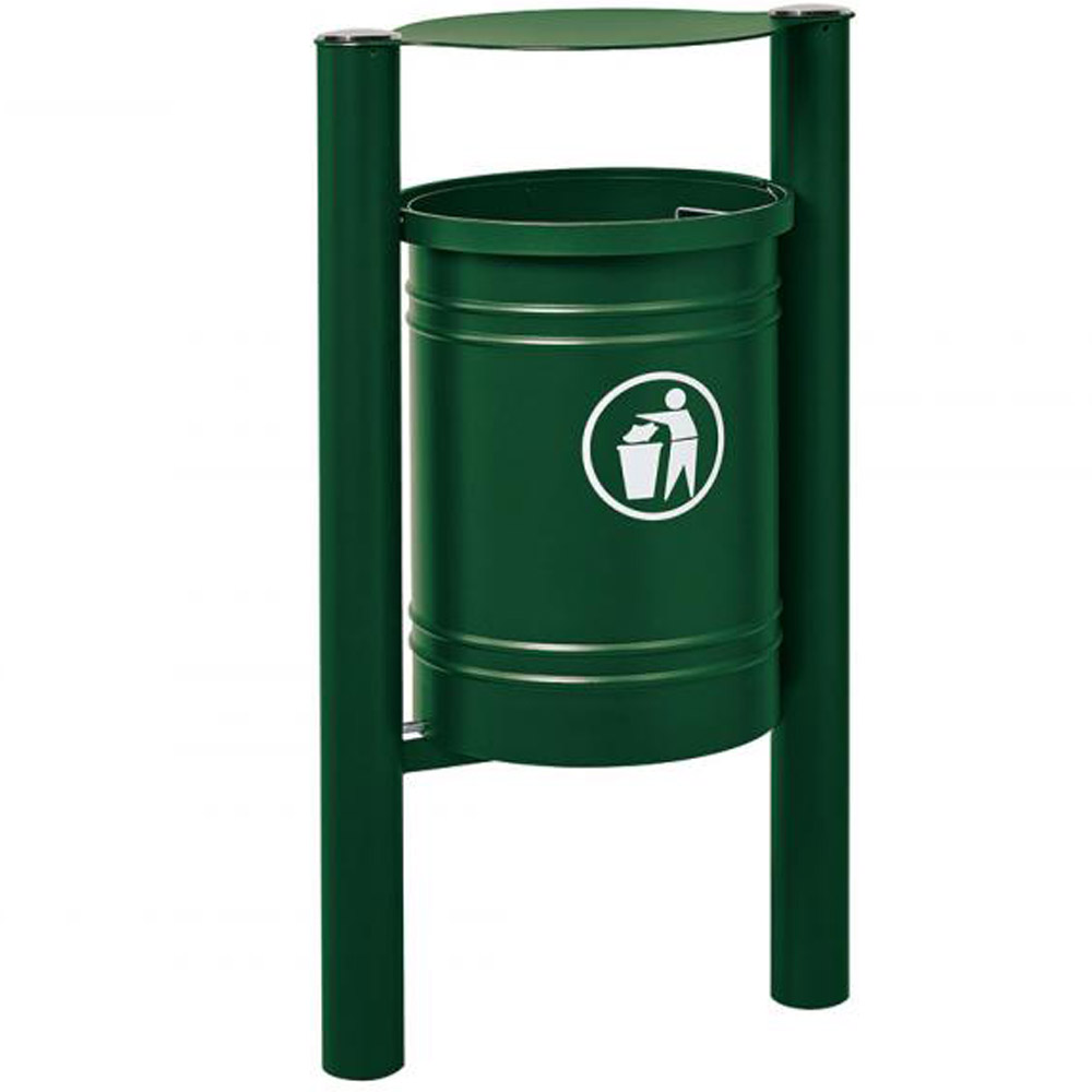 Santiago Hooded Litter Bin - 40 Litres
