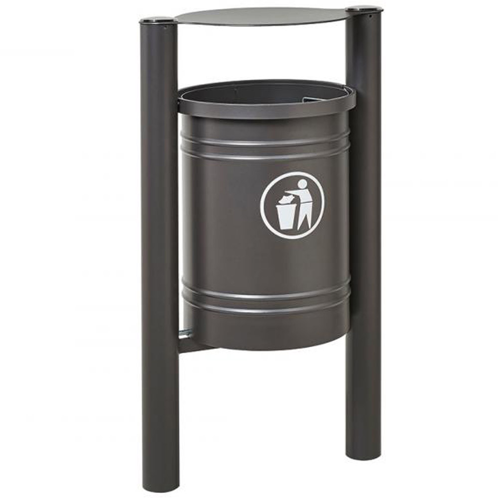 Santiago Hooded Litter Bin - 40 Litres
