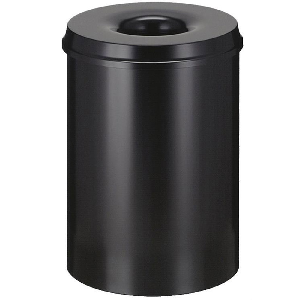 Self Extinguishing Fire Bin - black
