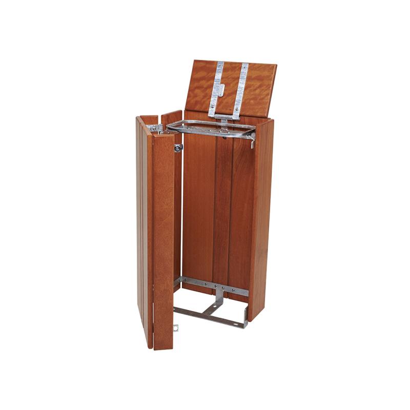 Seville Wooden Litter Bin - 100 Litre
